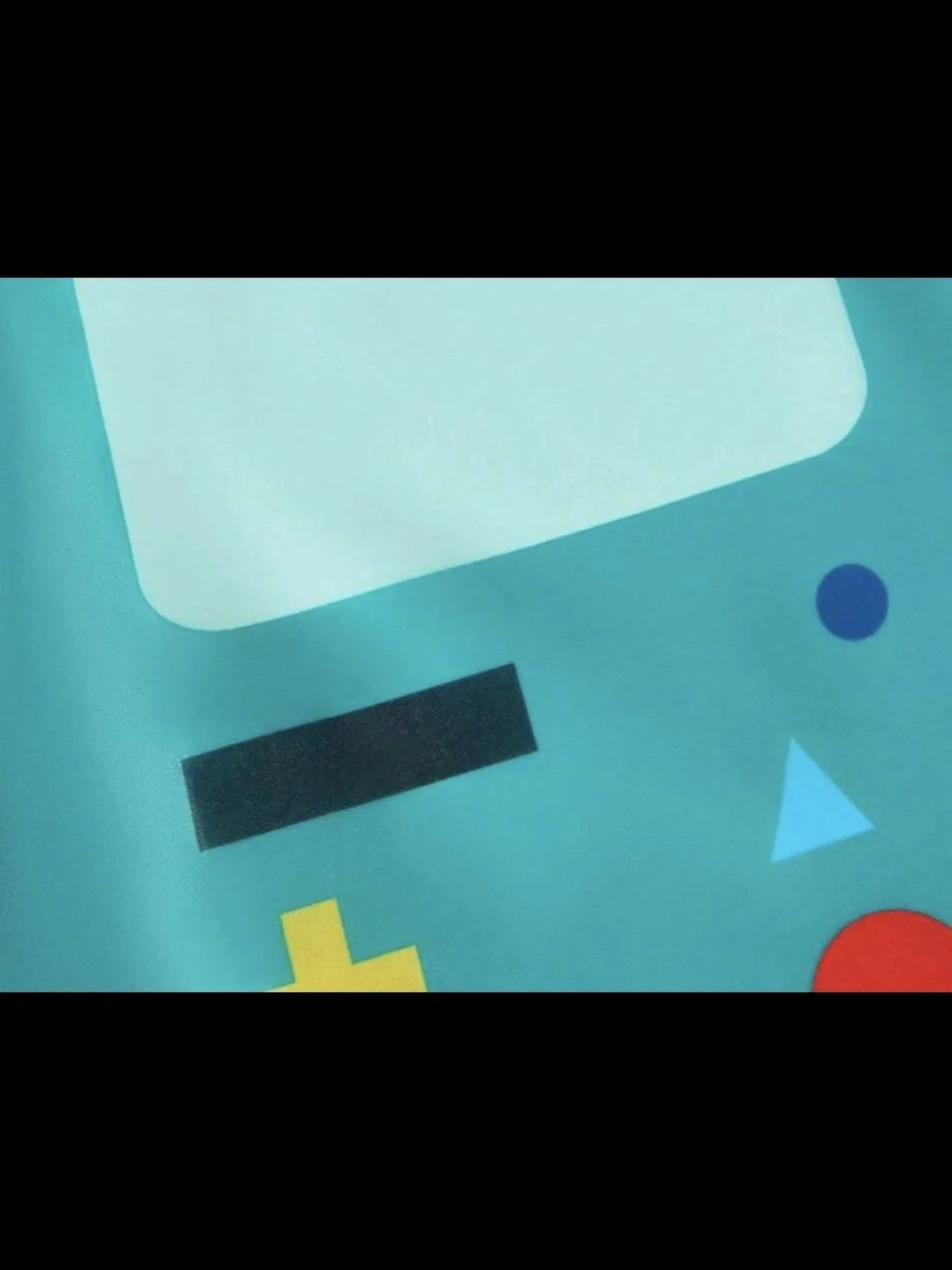Adventure Time BMO Tote Bag Teal Game Character Tote Bag - Playful Smile Design